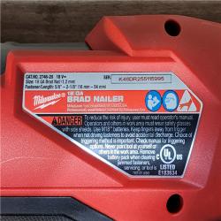 HOUSTON LOCATION - AS-IS Milwaukee FUEL 18-Volt Lithium-Ion Brushless Cordless Gen II 18-Gauge Brad Nailer (Tool-Only)