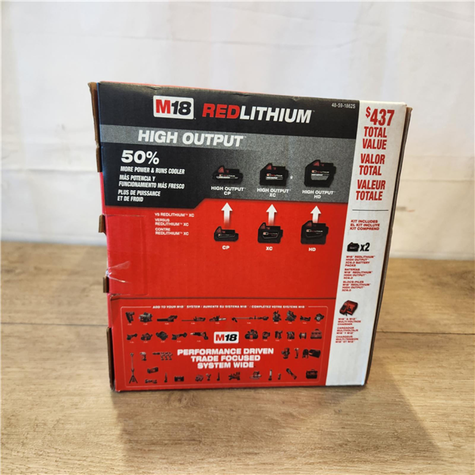 NEW- Milwaukee 18-Volt Lithium-Ion High Output Starter Kit