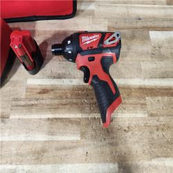HOUSTON LOCATION - AS - IS Milwaukee 12V Lithium-Ion Cordless 1/4 in. Hex Screwdriver Kit