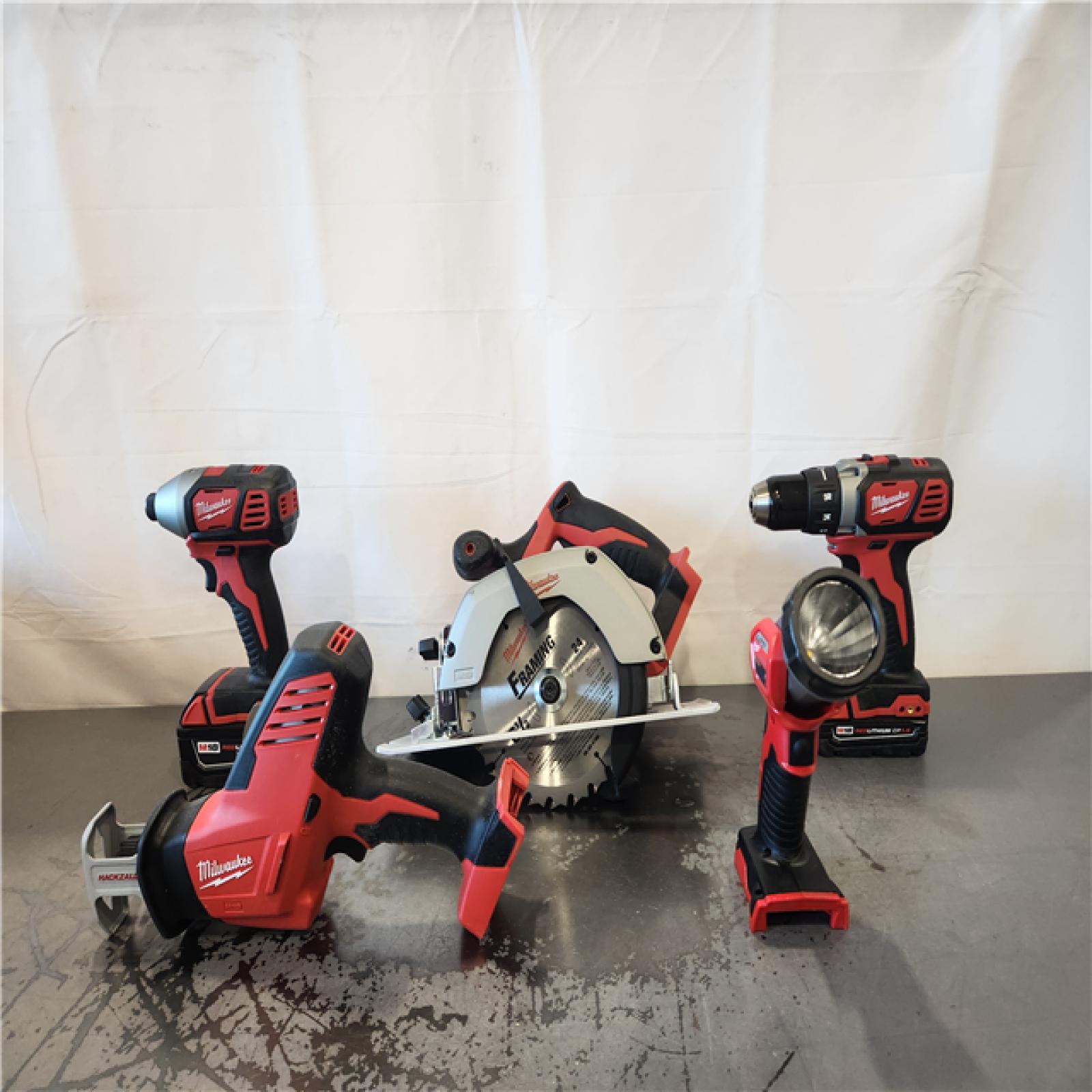 AS-IS- Milwaukee M18 18V Lithium-Ion Cordless Combo Kit