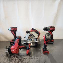 AS-IS- Milwaukee M18 18V Lithium-Ion Cordless Combo Kit