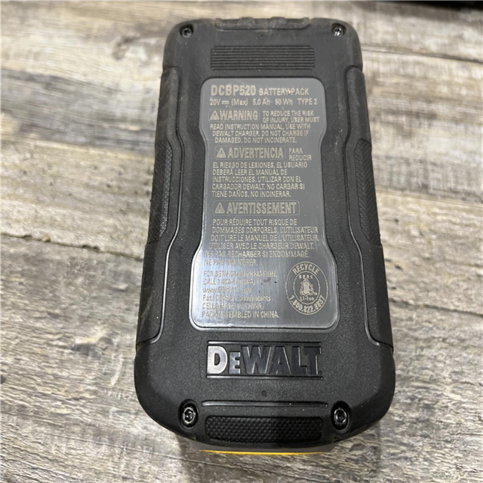 AS-IS DEWALT 20V MAX XR POWERSTACK Lithium-Ion Battery Starter Kit with 5.0Ah Battery and Charger