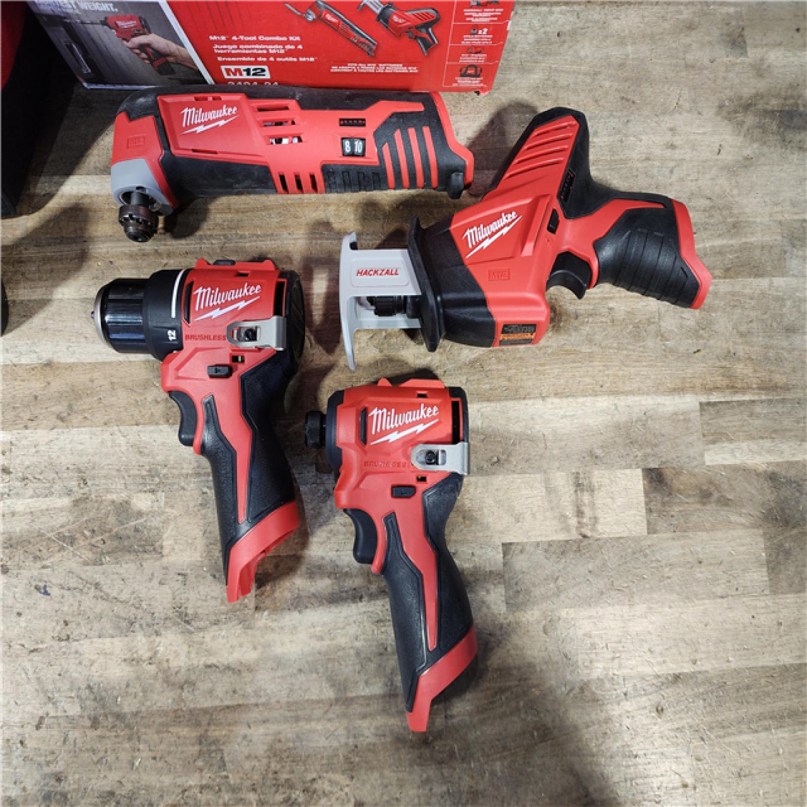 HOUSTON LOCATION - AS-IS Milwaukee 12V Lithium-Ion Brushless Cordless Subcompact Drill and Impact Driver Kit