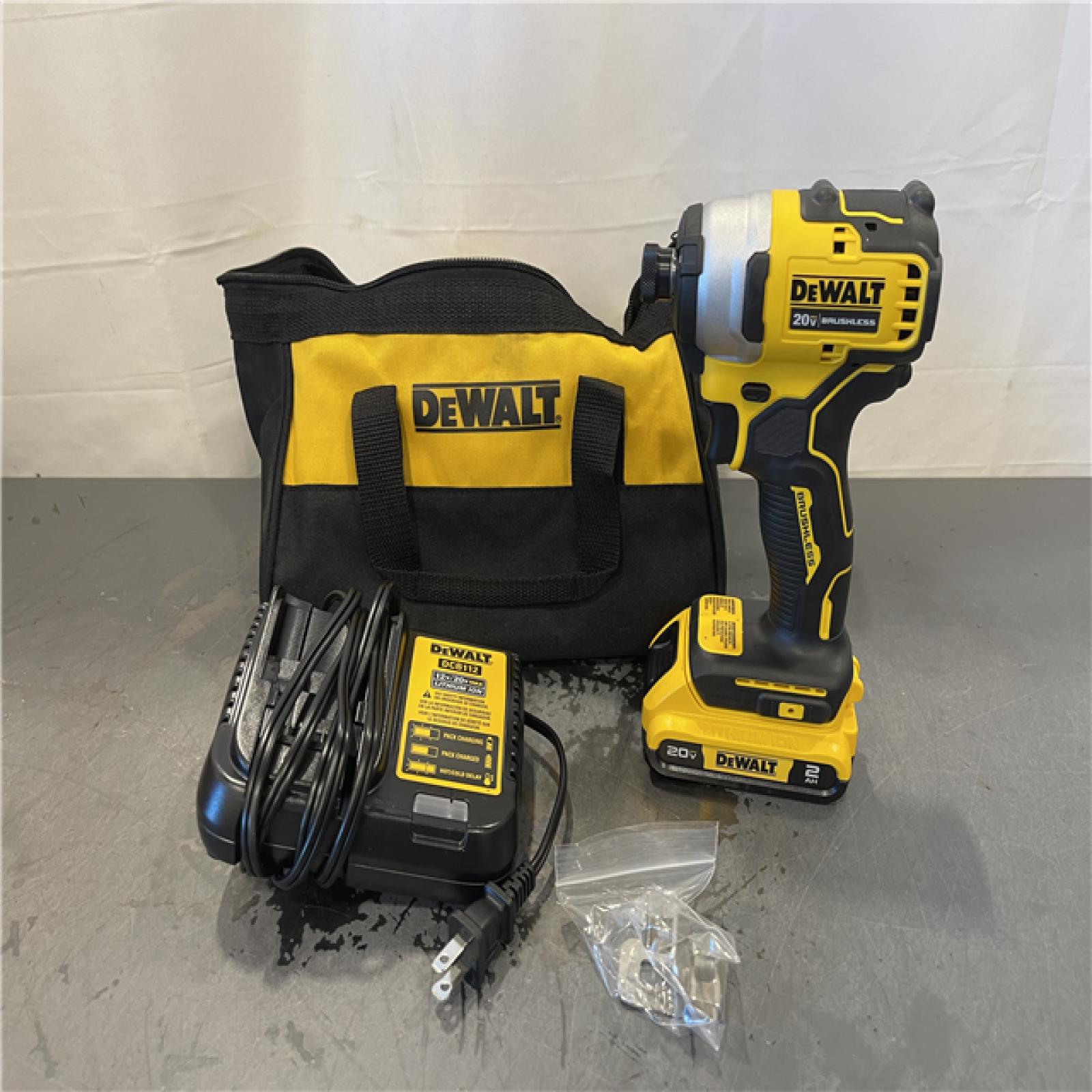 AS-IS - DeWALT ATOMIC 20V Max Lithium-Ion Brushless Cordless Compact 1/4 in. Impact Driver Kit