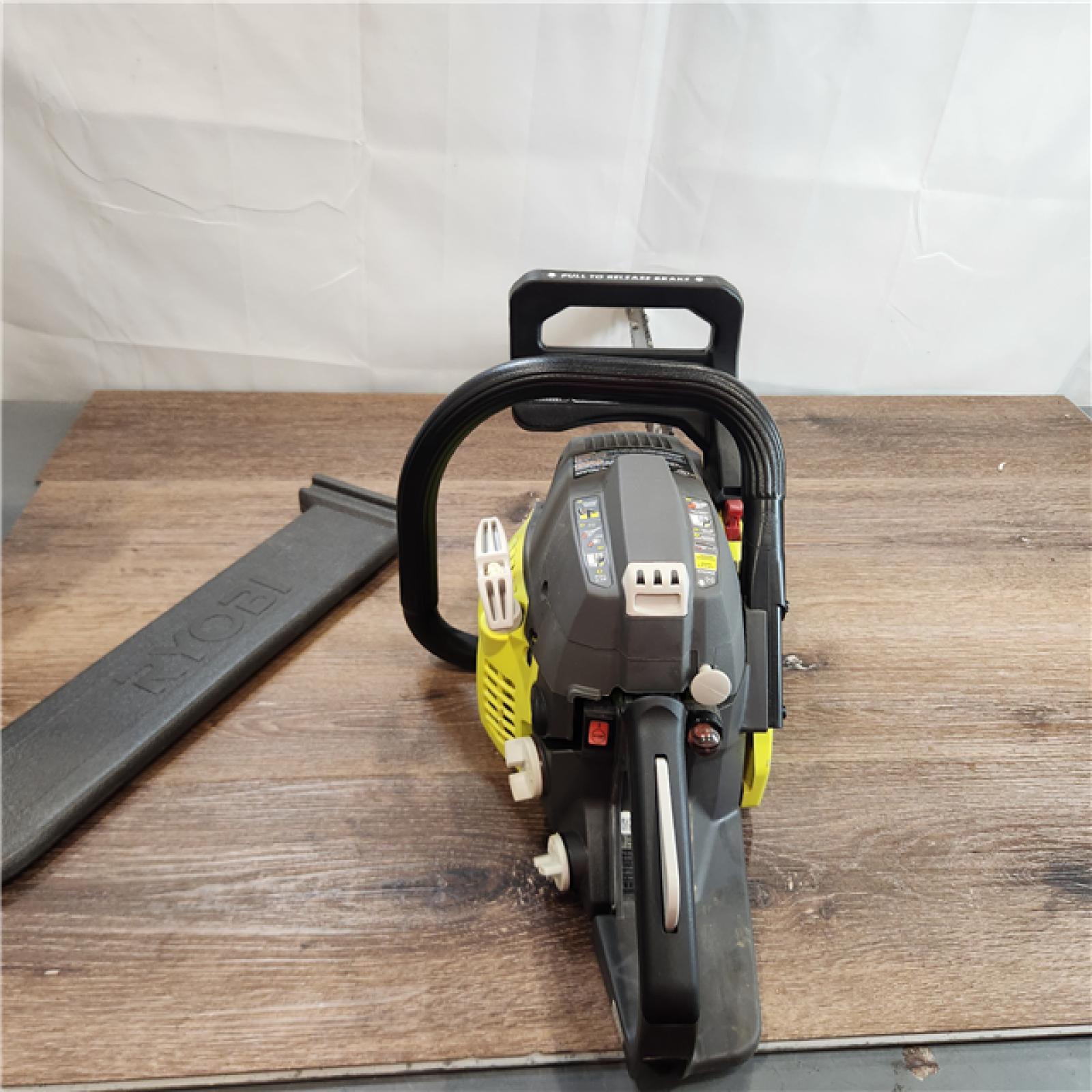 AS-IS RYOBI 18 in. 38cc 2-Cycle Gas Chainsaw with Heavy Duty Case