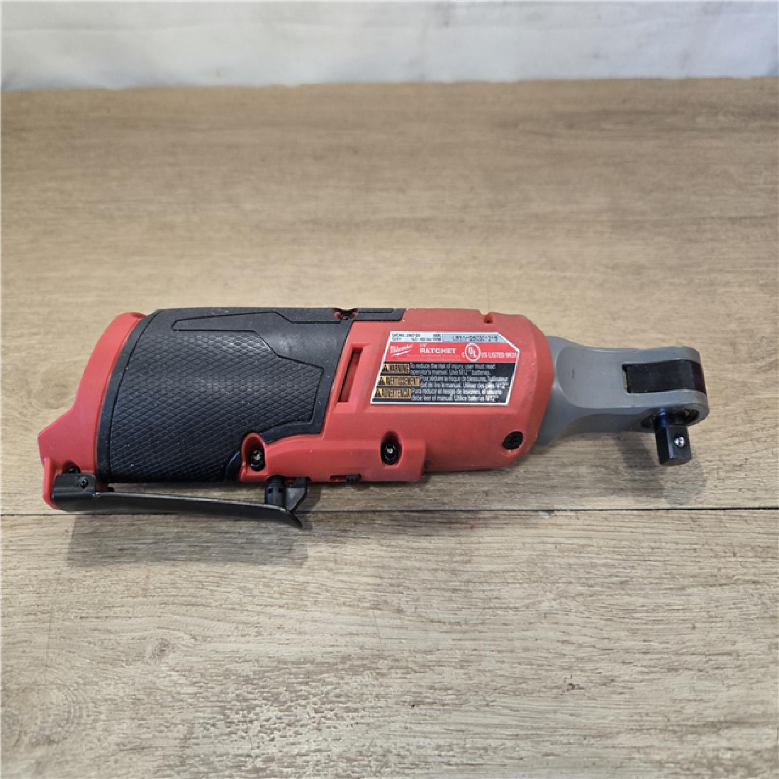 AS-IS Milwaukee FUEL 12V Cordless High Speed 3/8 in. Ratchet (Tool-Only)