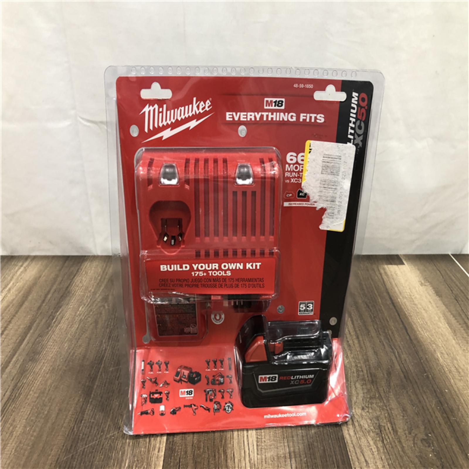 NEW- Milwaukee M18 18-Volt Lithium-Ion XC Starter Kit