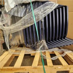 Phoenix AS-IS POLYWOOD Grant Park Traditional Curveback Slate BLUE Plastic Patio Adirondack Chair Outdoor (Set of 24)