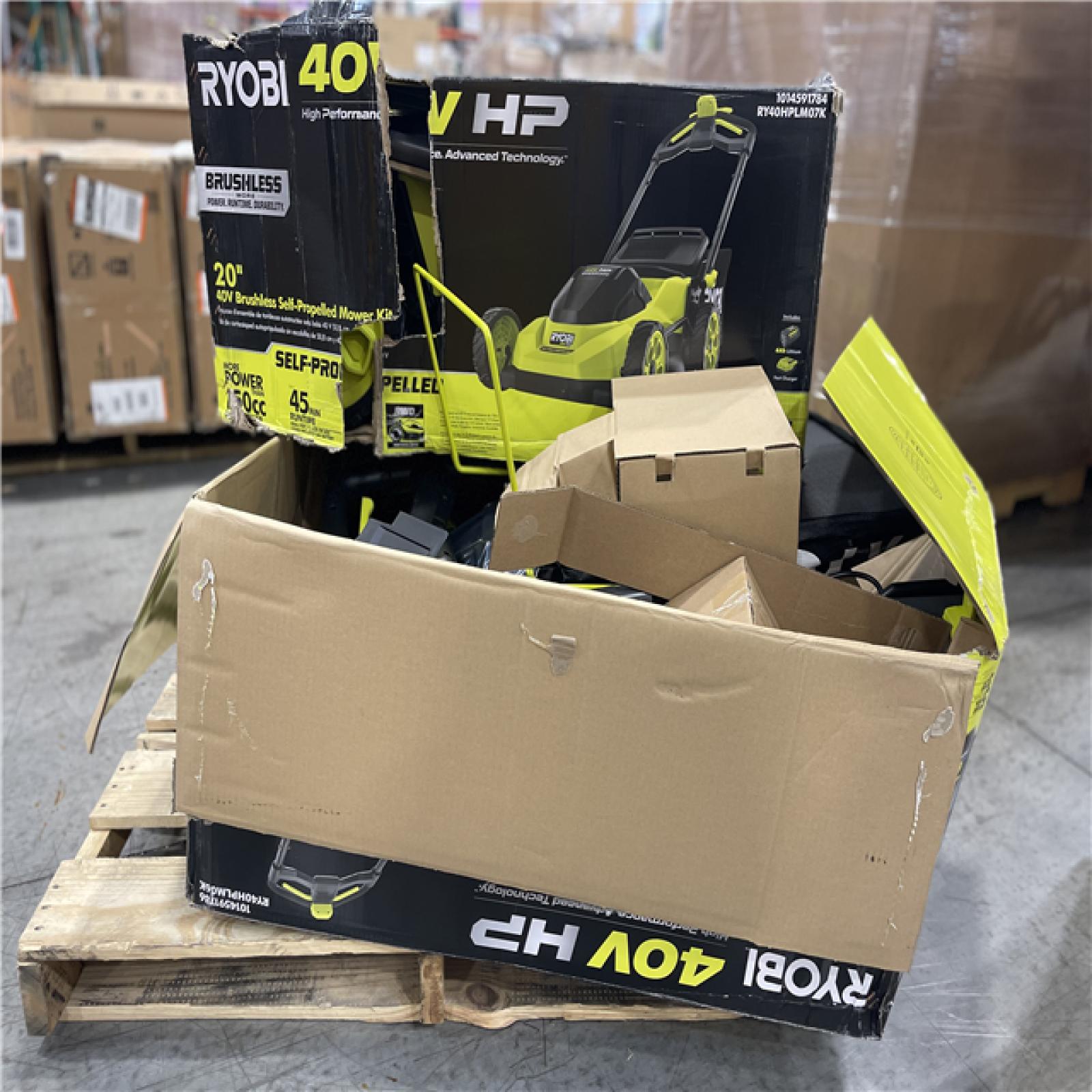 DALLAS LOCATION - RYOBI MOWER PALLET -(3 UNITS)
