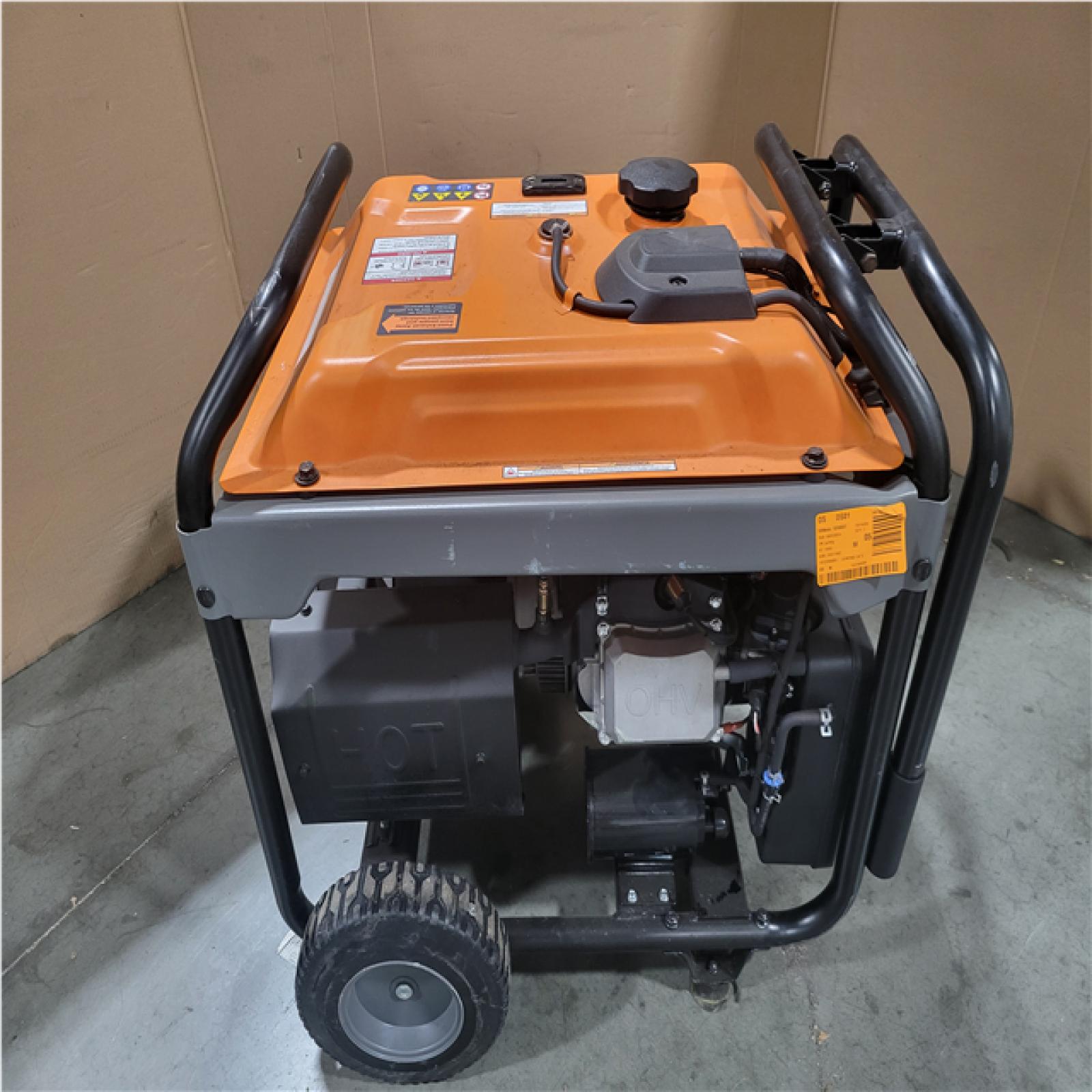 CALIFORNIA AS-IS GENERAC 12 500/9 500-WATT ELECTRIC START TRI-FUEL PORTABLE GENERATOR