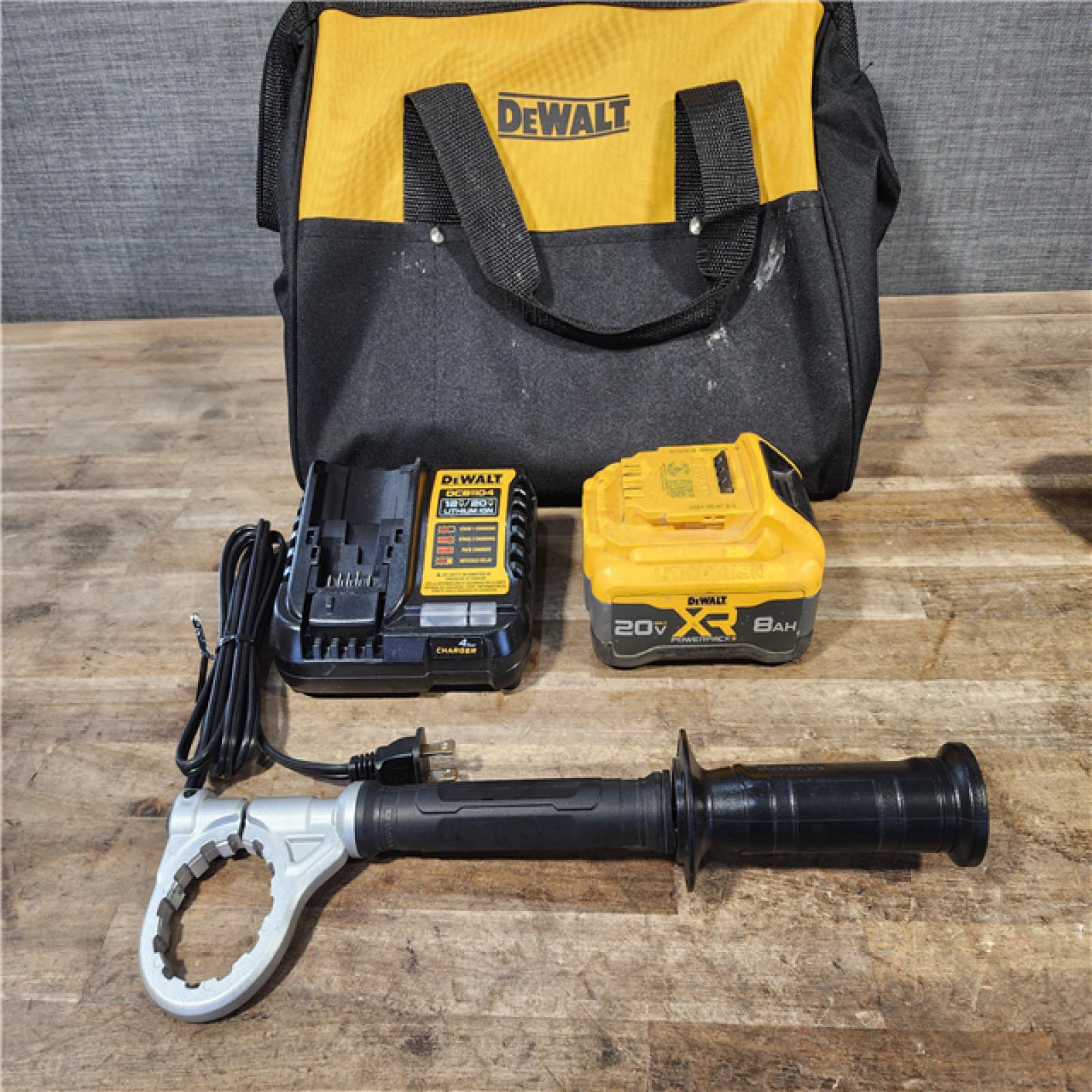 HOUSTON LOCATION - AS-IS DEWALT 20V XR Lithium-Ion Cordless Hammer Drill Kit with 8.0 Ah Battery  Charger and Kit Bag