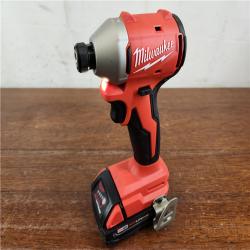 AS-IS Milwaukee M18 Lithium-Ion Brushless Cordless Compact Impact Driver Kit