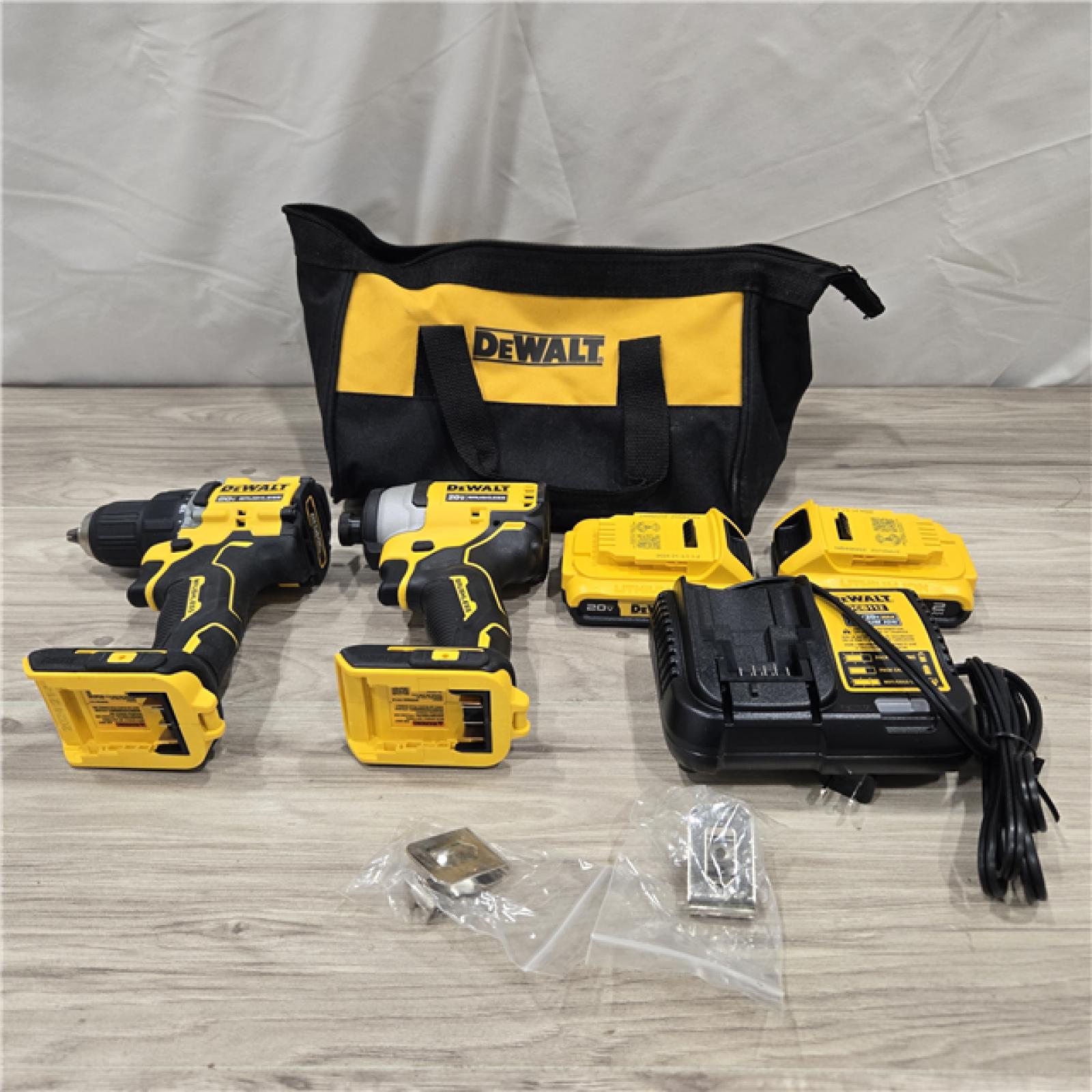 AS-IS Dewalt DCK225D2 20V MAX ATOMIC Compact Cordless Drill Driver and Impact Driver Combo Kit
