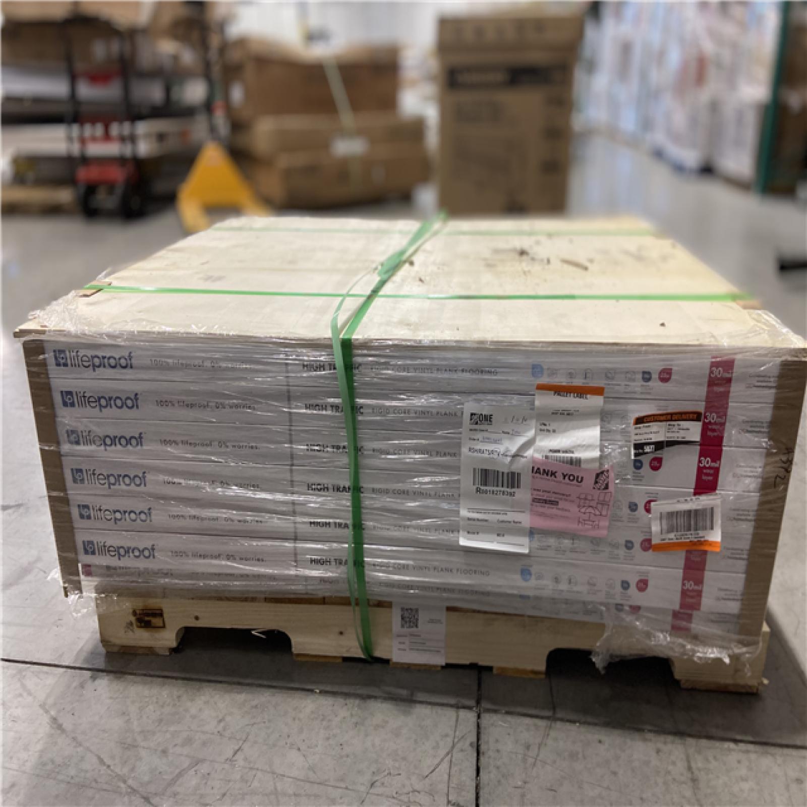 DALLAS LOCATION - Lifeproof Vesinet Oak 30 MIL x 8.7 in. W x 48 in. L Click Lock Waterproof Luxury Vinyl Plank Flooring (20.1 sq. Ft./Case) - 28 CASES