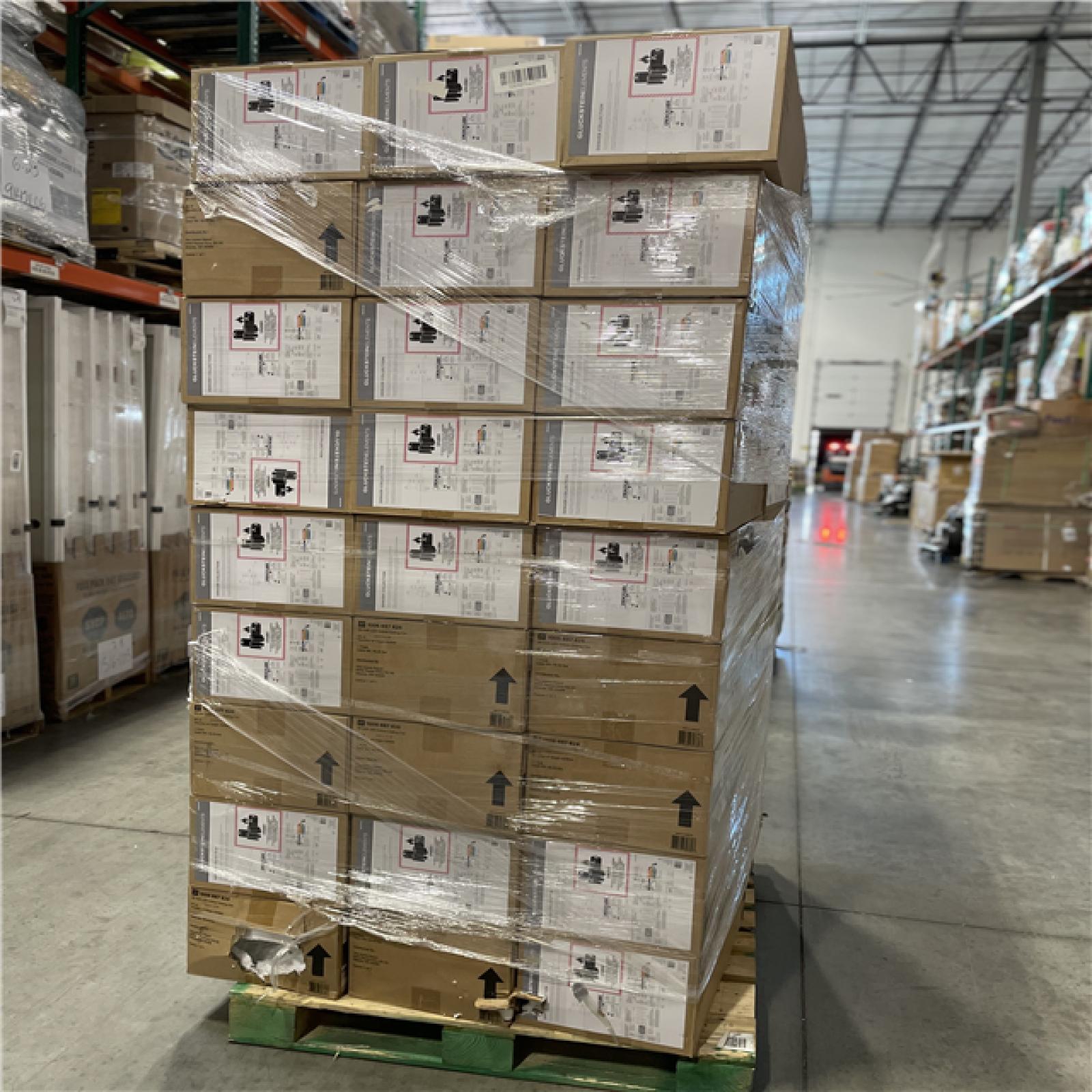 DALLAS LOCATION - Denver 48 in. Integrated LED Indoor White Ceiling Fan with Remote PALLET-(48 UNITS)