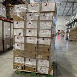 DALLAS LOCATION - Denver 48 in. Integrated LED Indoor White Ceiling Fan with Remote PALLET-(48 UNITS)