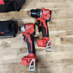 HOUSTON LOCATION - AS - IS Milwaukee 18-Volt Lithium-Ion Brushless Cordless Compact Hammer Drill/Impact Combo Kit