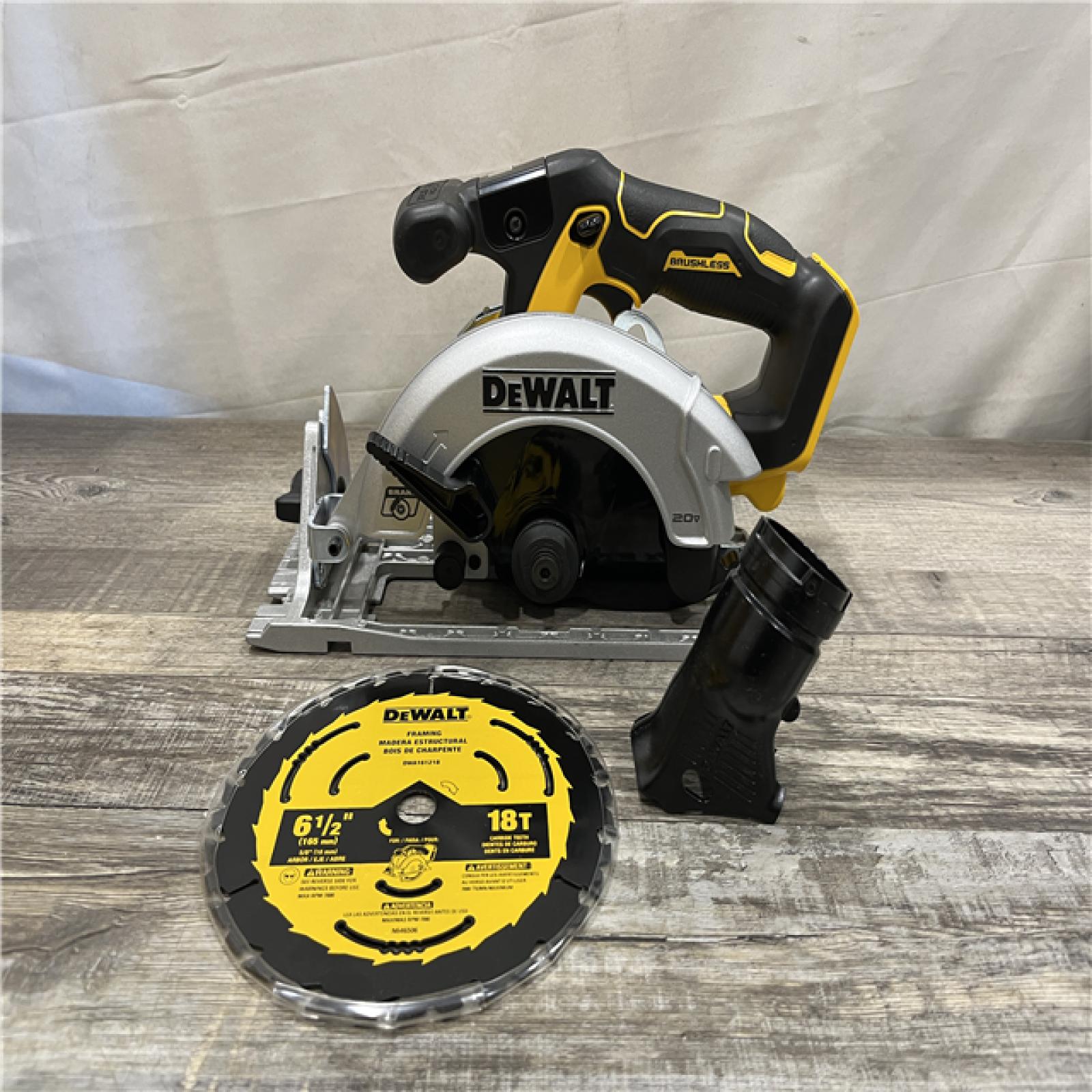 AS-IS DEWALT 20V MAX Cordless Brushless 6-1/2 in. Sidewinder Style Circular Saw (Tool Only)