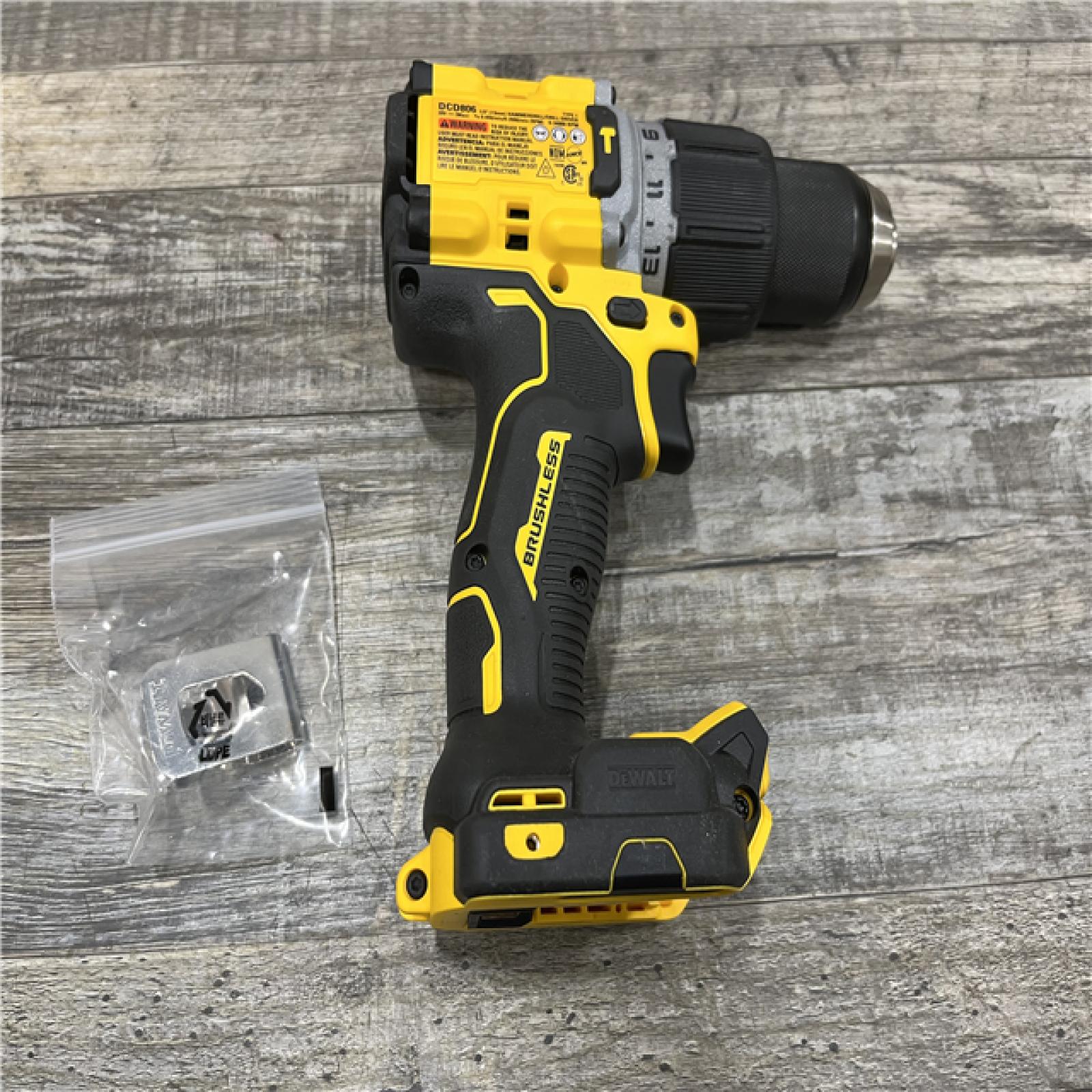 AS-IS DEWALT 20V XR Brushless Cordless 1/2 in. Hammer Drill (Tool-Only)