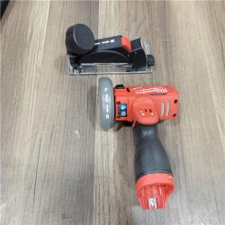 AS-IS  Milwaukee  M12 FUEL 12V 3 in. Lithium-Ion Brushless Cordless Cut Off Saw Kit with One 4.0 Ah Battery Charger and Bag