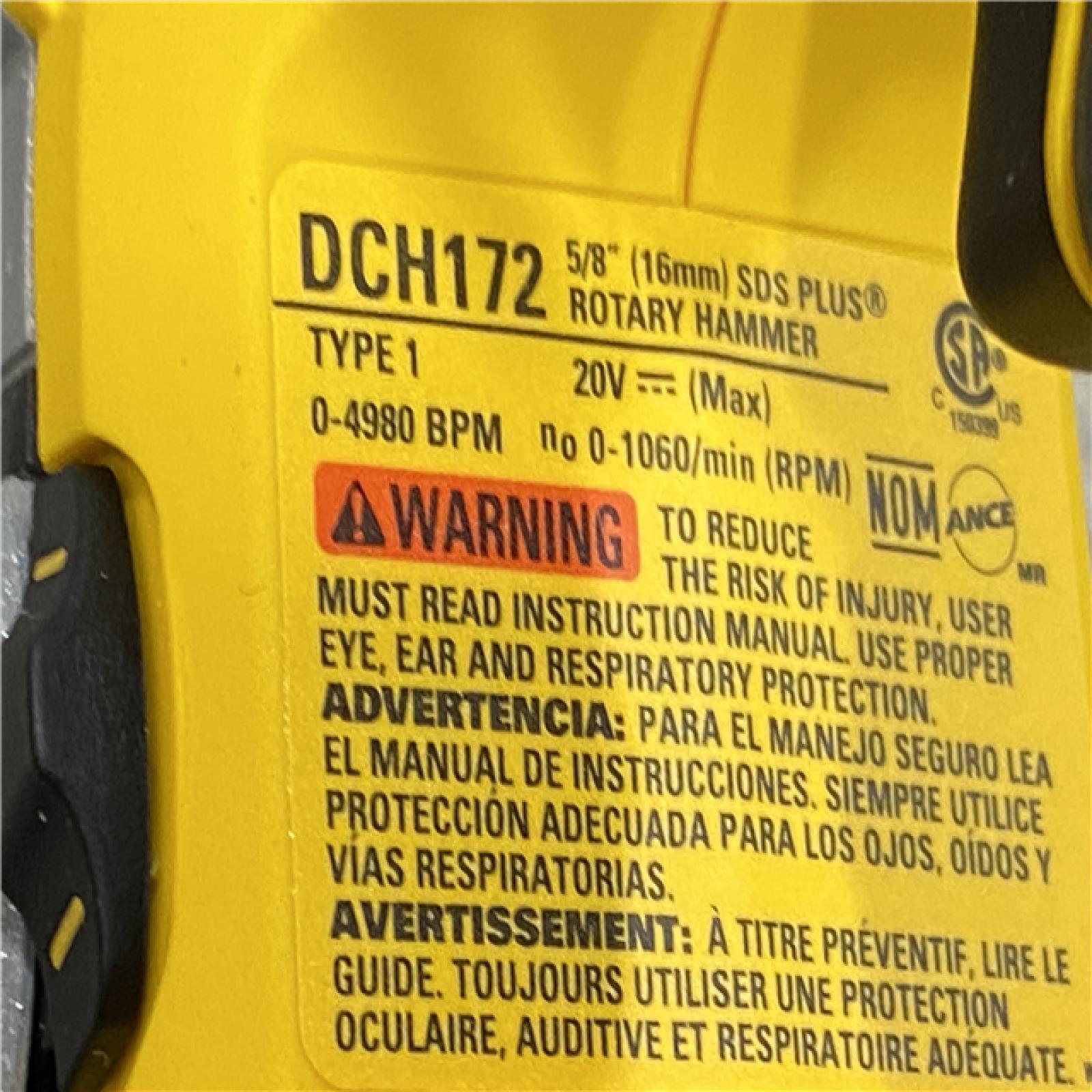 AS-IS DEWALT ATOMIC 20V MAX Cordless Brushless Ultra-Compact 5/8 in. SDS Plus Hammer Drill (Tool Only)