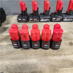 HOUSTON LOCATION - AS-IS MILWAUKEE BATTERY PACK QTY - 20