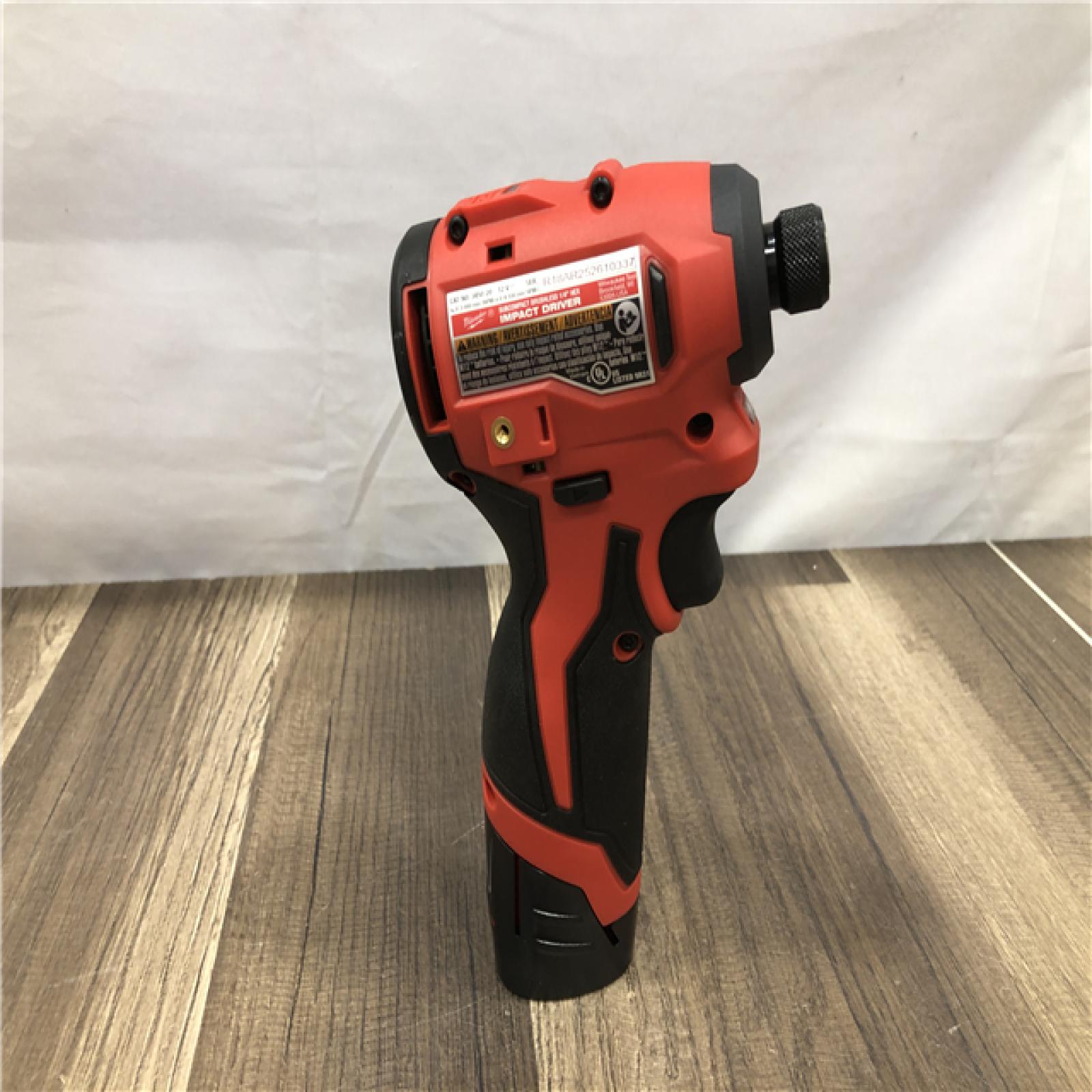 AS-IS Milwaukee 12V Lithium-Ion Brushless Cordless Subcompact Drill and Impact Driver Kit