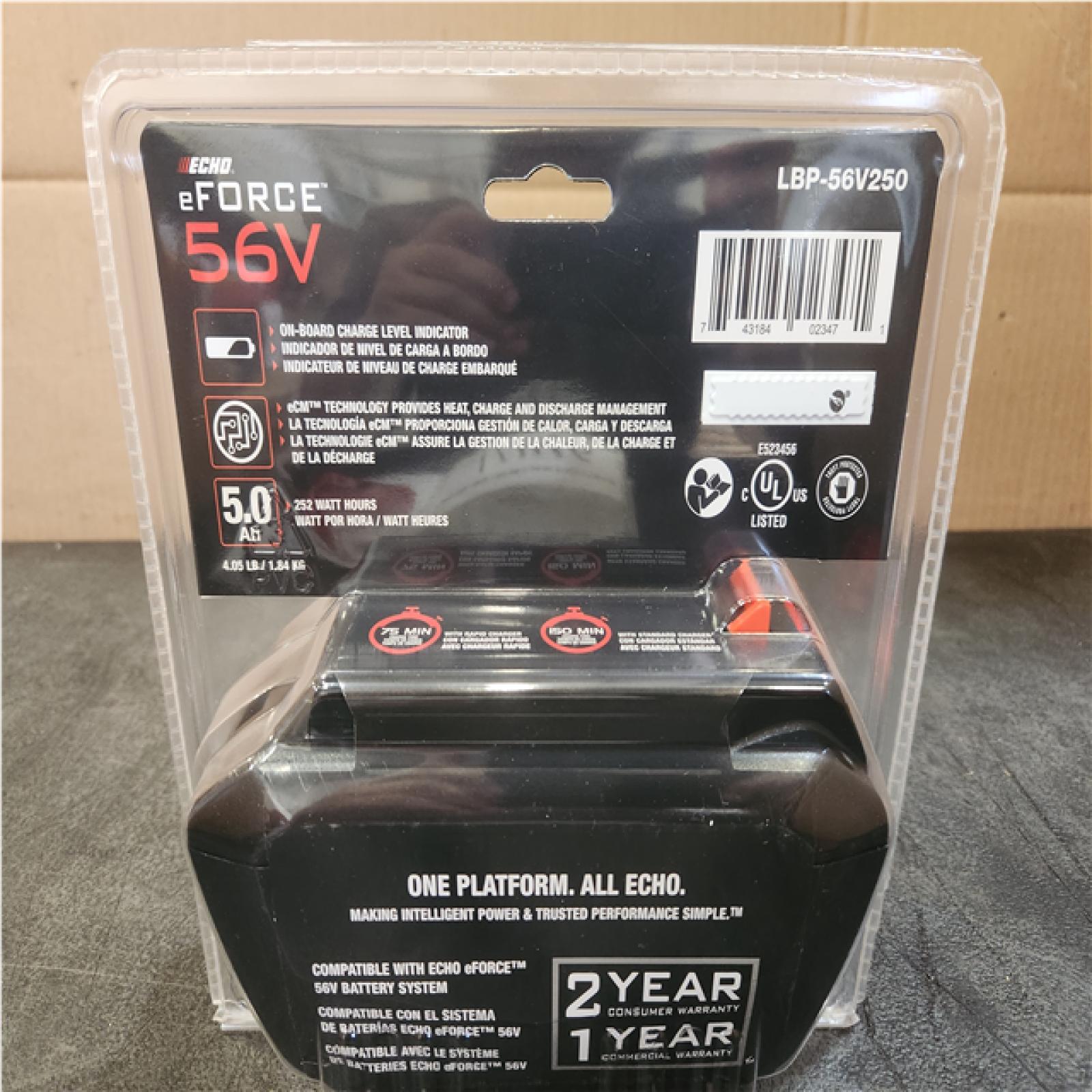 Phoenix SEALED ECHO 56V High-Capacity 5.0Ah Lithium-Ion Battery with eCM Battery Management Technology and On-Board Fuel Charge Gauge