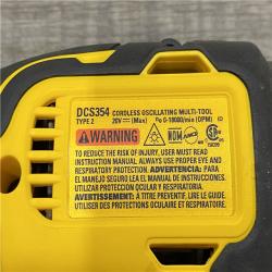AS-IS DEWALT 20-Volt MAX Lithium-Ion Cordless Brushless Oscillating Tool Kit