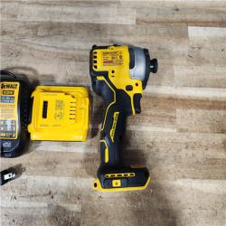 HOUSTON LOCATION - AS - IS DEWALT Atomic 20V Max Lithium-Ion Brushless Cordless Compact 1/4 in. Impact Driver Kit