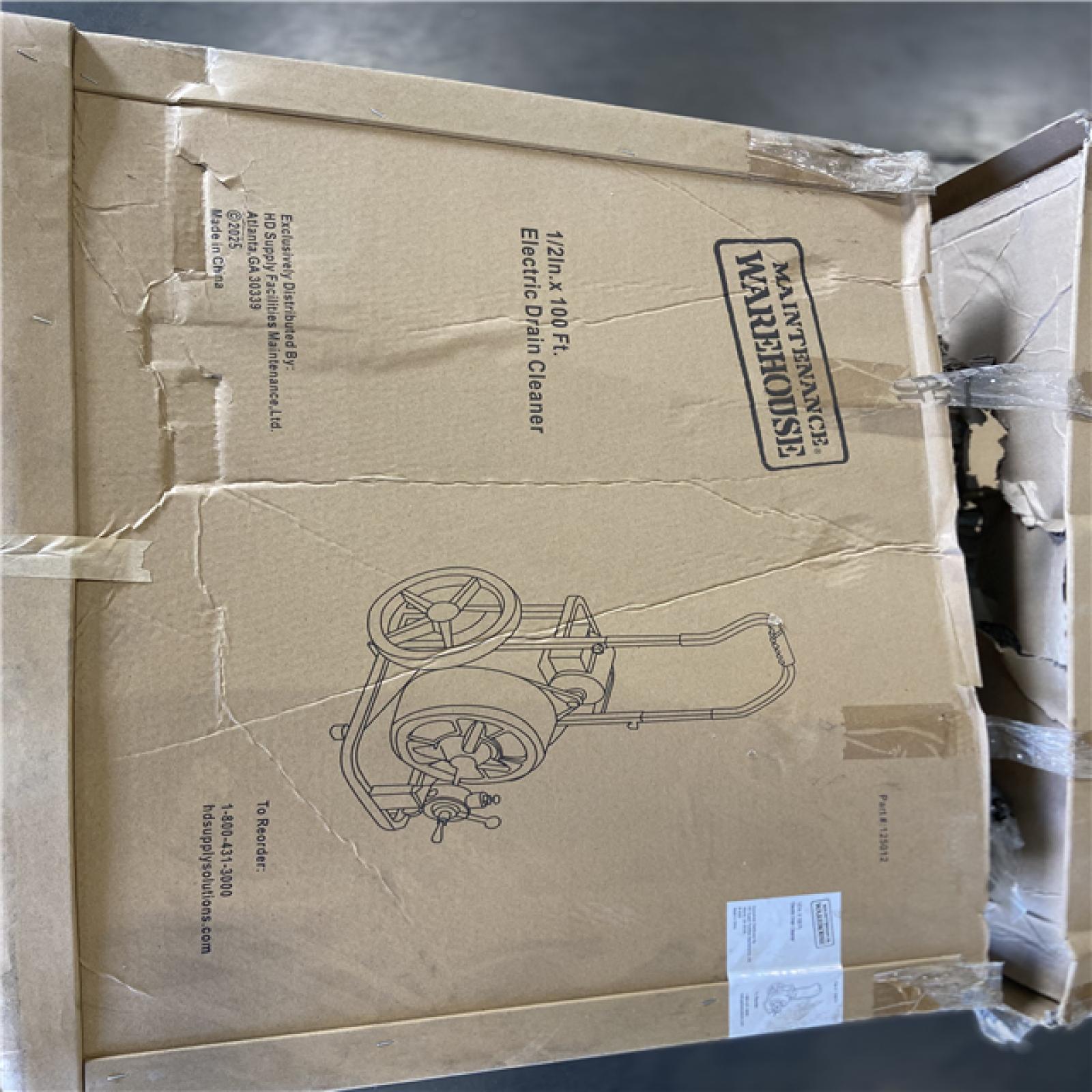 DALLAS LOCATION - Maintenance Warehouse® 1/2 In. X 100 Ft. Electric Drain Cleaner