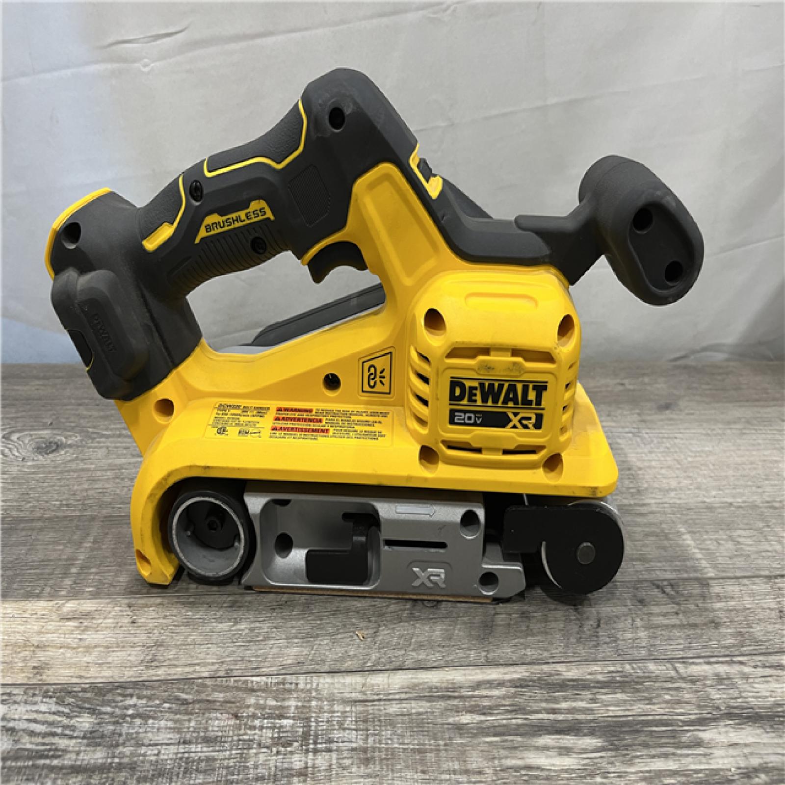 AS-IS DEWALT 20V MAX* XR Brushless Cordless Belt Sander (Tool-Only)