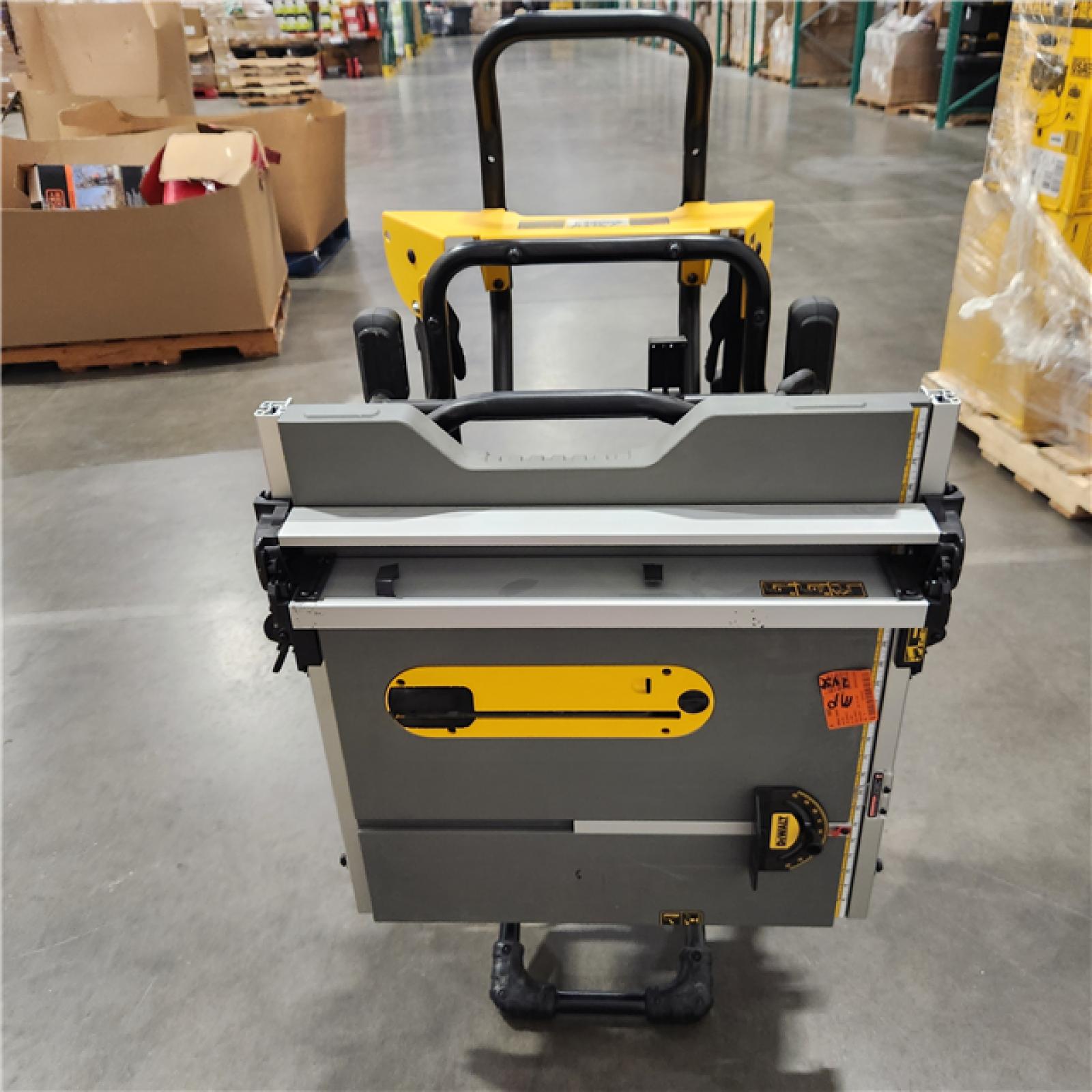 As-Is- DEWALT 15 Amp Corded 10 in. Job Site Table Saw with Rolling Stand