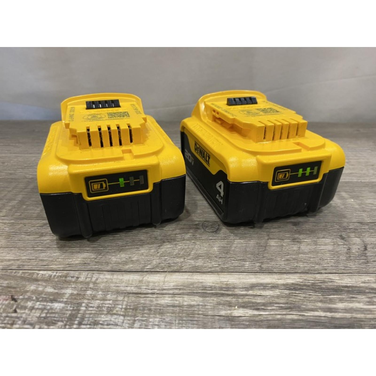 AS-IS DEWALT 20V MAX Premium Lithium-Ion 4.0Ah Battery Pack (2 Pack)
