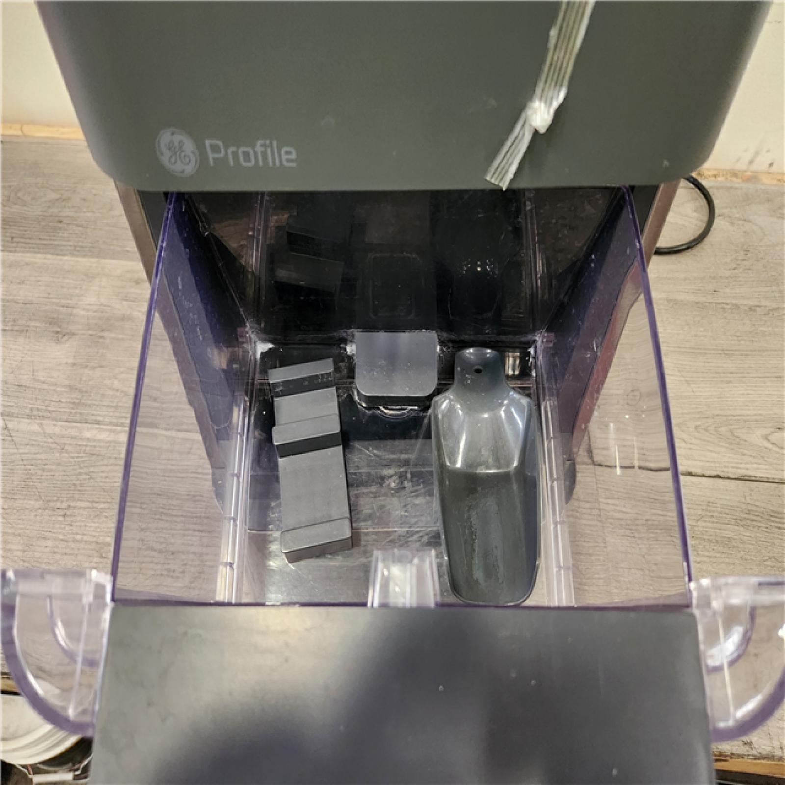 Phoenix Location GE Profile Opal 24 lb Portable Nugget Ice Maker in Stainless Steel, with Side Tank, and Wi-Fi connected