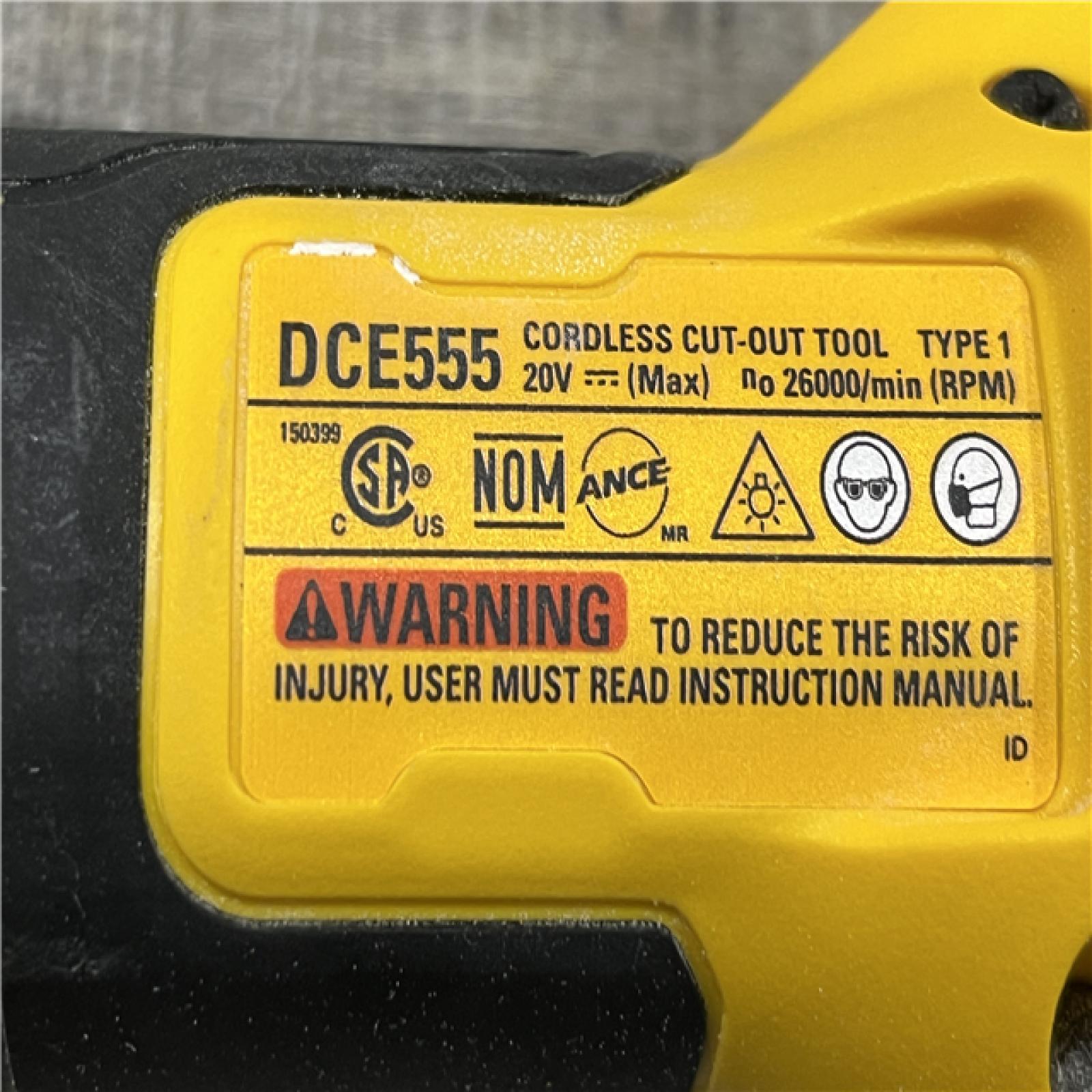 AS-IS DEWALT XR 20V Lithium-Ion Cordless Rotary Drywall Cut-Out Tool (Tool Only)