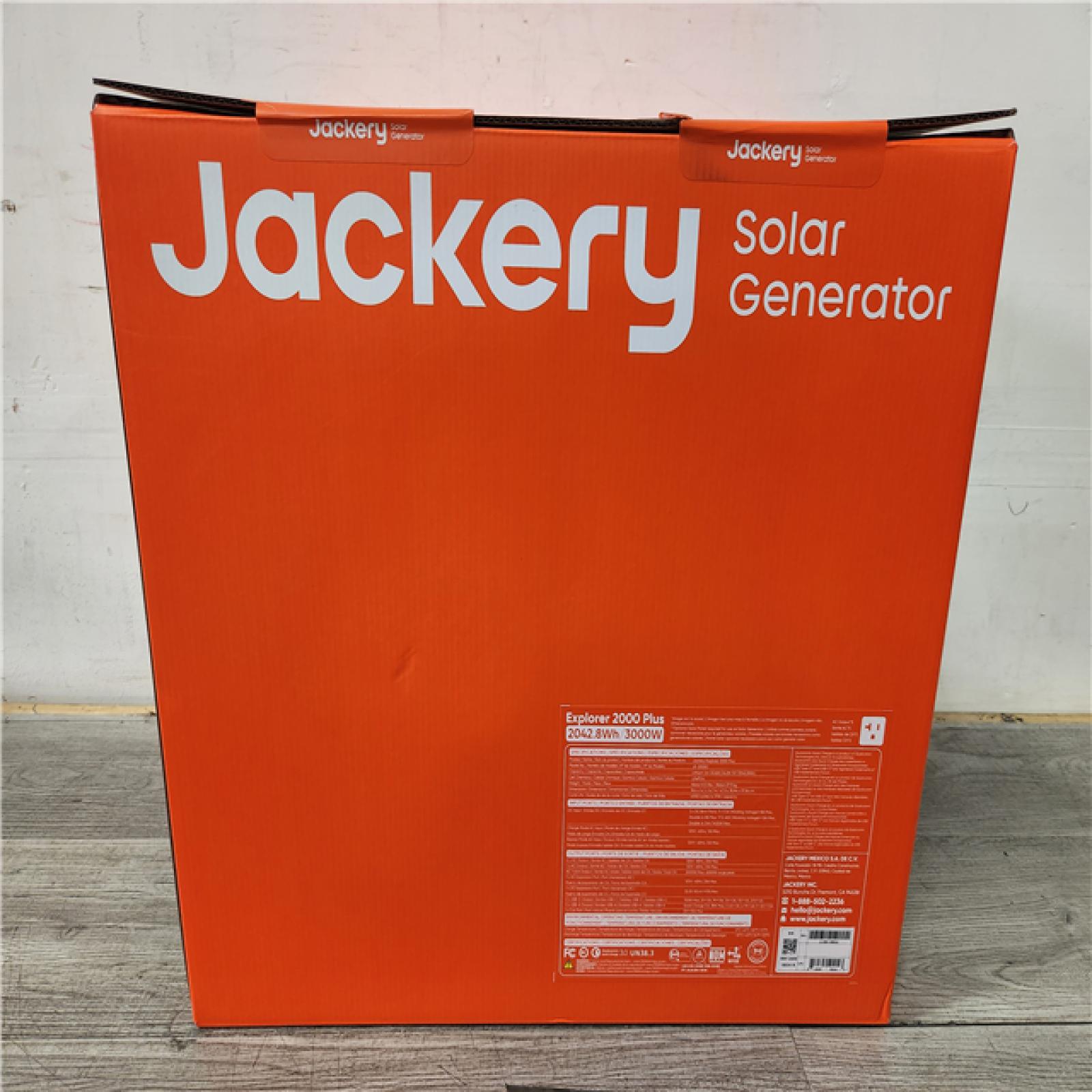 Phoenix Location NEW Jackery Solar Generator Explorer 2000 Plus 2042.8Wh/ 3000W Model No. Je-2000C