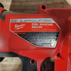 HOUSTON LOCATION - AS-IS Milwaukee FUEL 18-Volt Lithium-Ion Brushless Cordless Coil Roofing Nailer (Tool Only)