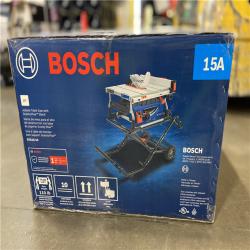 DALLAS LOCATION - Bosch 15 Amp Corded 10 in. Jobsite Table Saw with Gravity Rise Stand