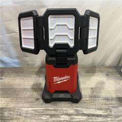 AS-IS Milwaukee 18-Volt Lithium-Ion Cordless 4500 Lumens ROVER Dual Power Triple-Panel Flood & Area Light (Tool-Only)
