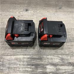 AS-IS Milwaukee 18-Volt Lithium-Ion XC Extended Capacity 5.0 Ah Battery Pack (2-Pack)