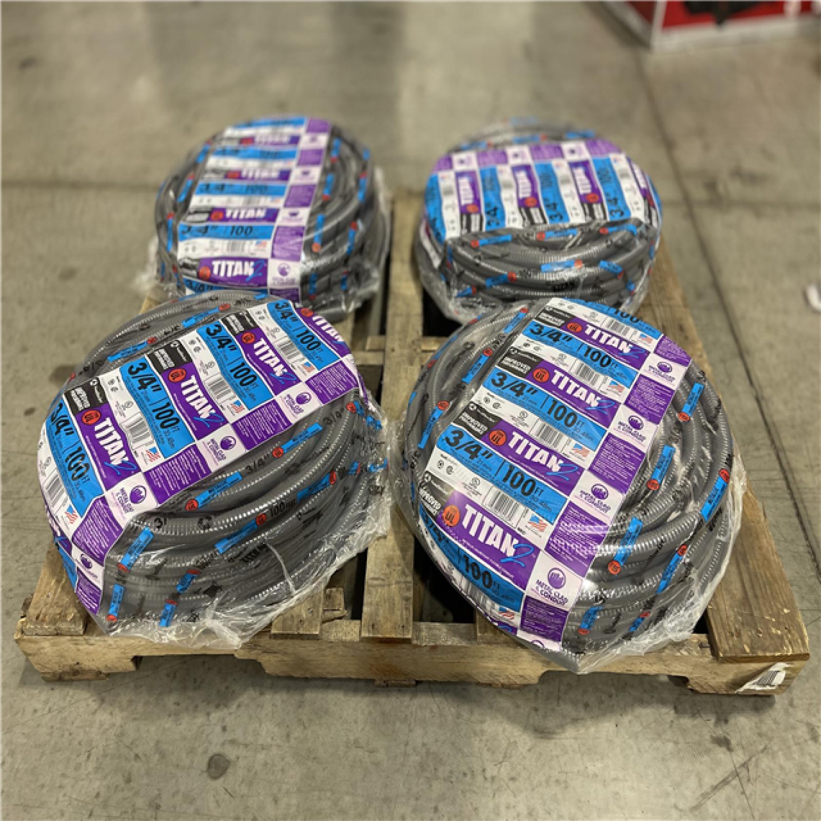 DALLAS LOCATION - Southwire 3/4 in. x 100 ft. Liquidtight Flexible Metallic Titan Steel Conduit PALLET -(4 UNITS)