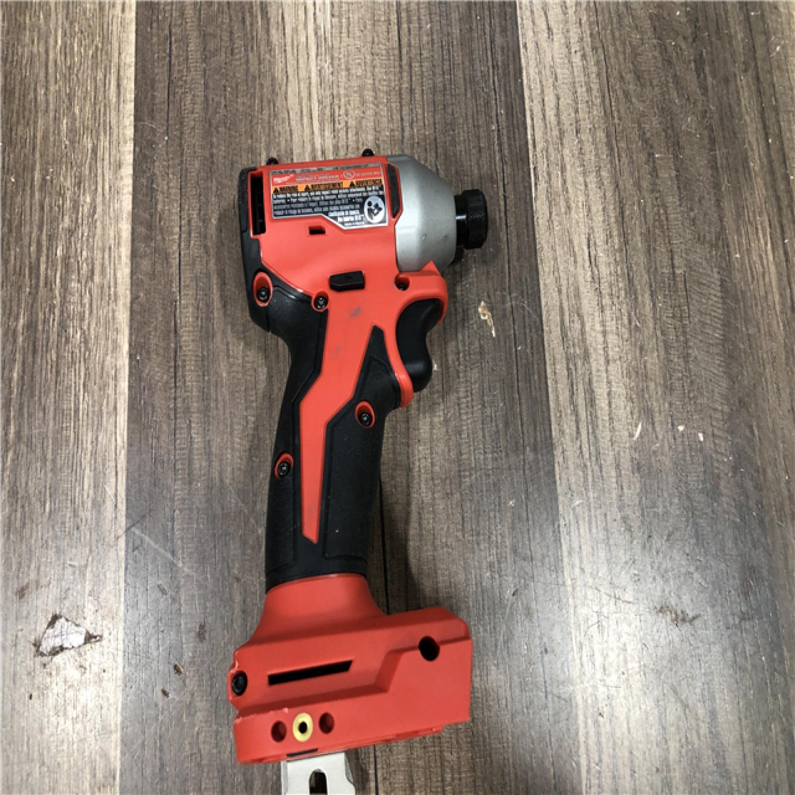 AS-IS Milwaukee 18V Lithium-Ion Compact Brushless Cordless 1/4 in. Impact Driver (Tool-Only)