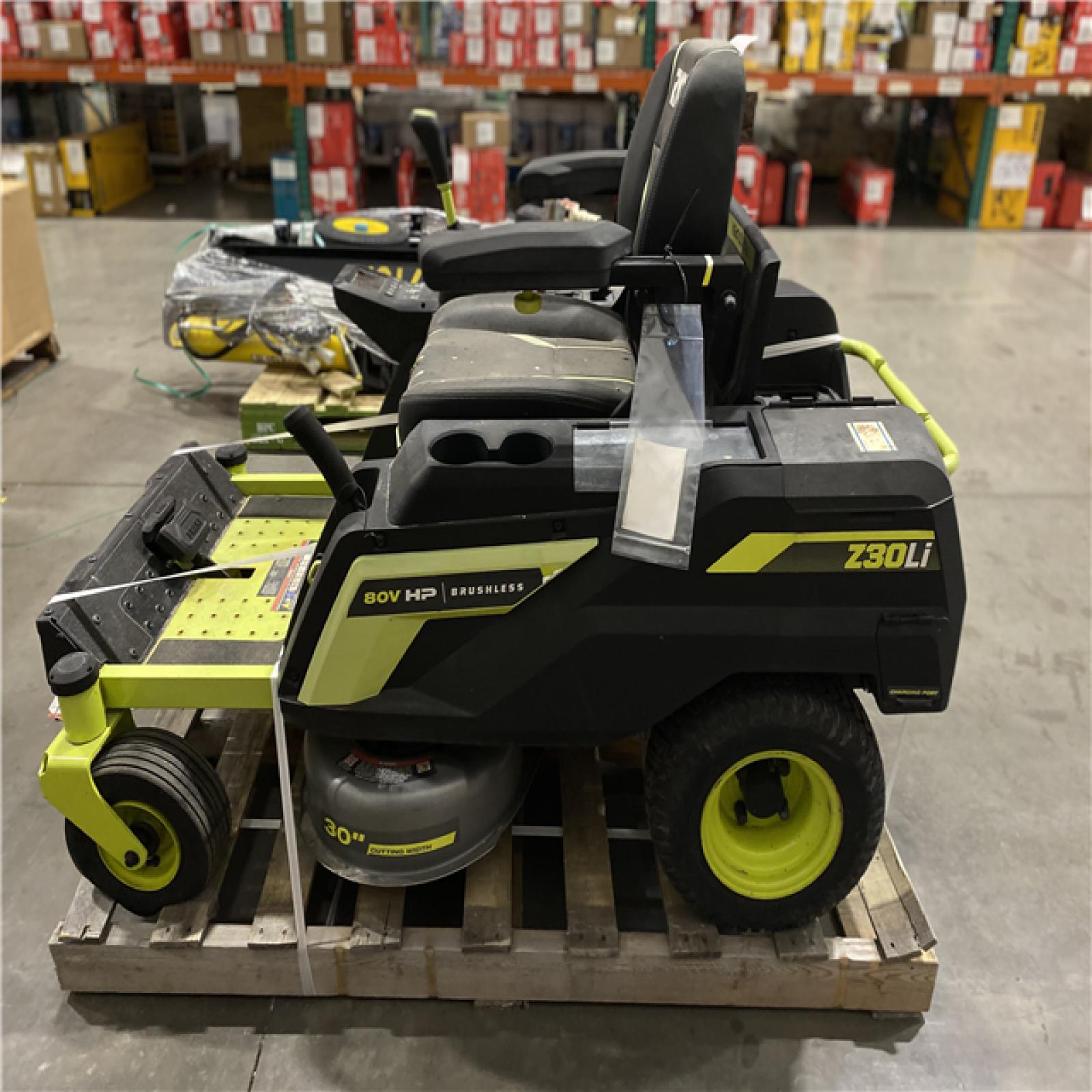 Dallas Location - As-Is Ryobi 30 Z30Li ELECTRIC Mower