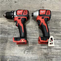 AS-IS Milwaukee 18V Lithium-Ion Cordless Drill Driver/Impact Driver Combo Kit
