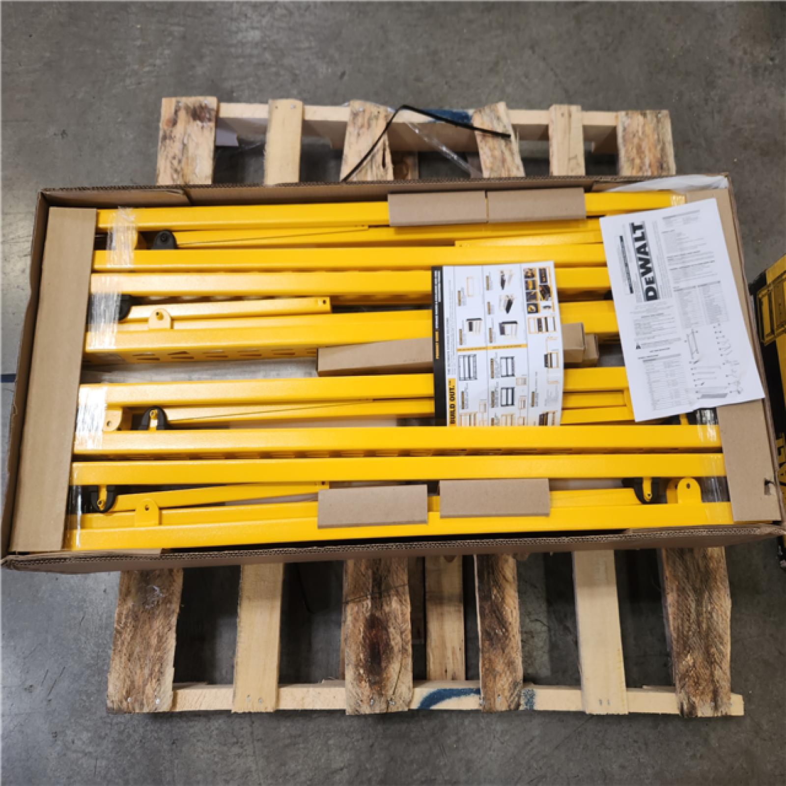 Phoenix NEW DEWALT Yellow 4-Tier Steel Garage Storage Shelving Unit (50 in. W x 94 in. H x 18 in. D)