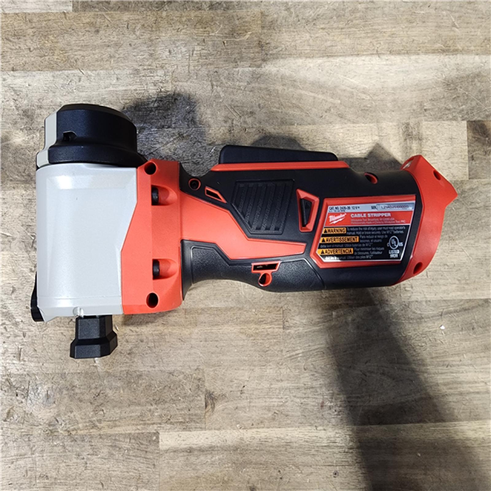 HOUSTON LOCATION - AS-IS M12 12V Lithium-Ion Cordless Cable Stripper Kit for Cu THHN/XHHW Wire