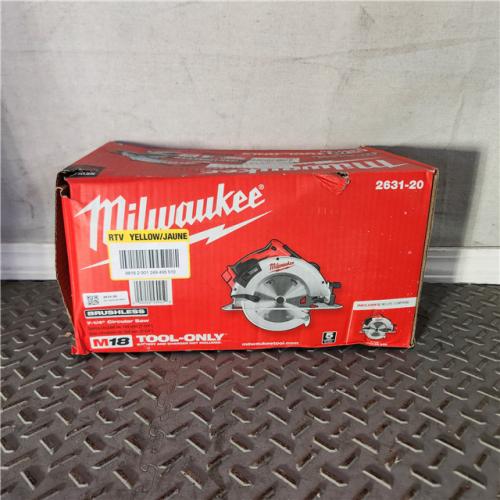 Houston location- AS-IS Milwaukee 2631-20 18V M18 Lithium-Ion 7-1/4 Brushless Cordless Circular Saw (Tool Only)