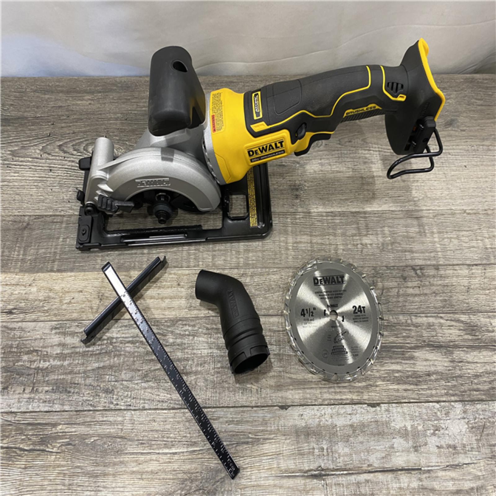 AS-IS DEWALT ATOMIC 20V MAX Cordless Brushless 4-1/2 in. Circular Saw (Tool Only)