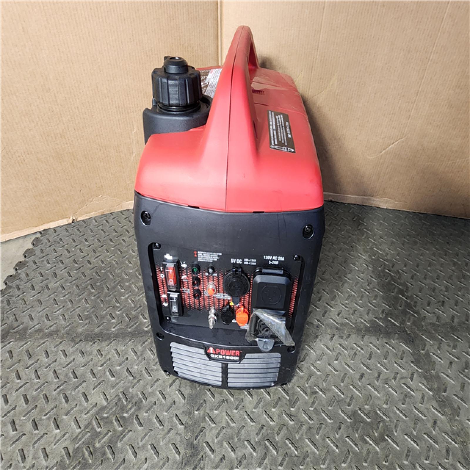 HOUSTON LOCATION - AS-IS 1500-Watt Recoil Start Gasoline Powered Ultra-Light Inverter Generator with 60cc OHV Engine and CO Sensor Shutdown